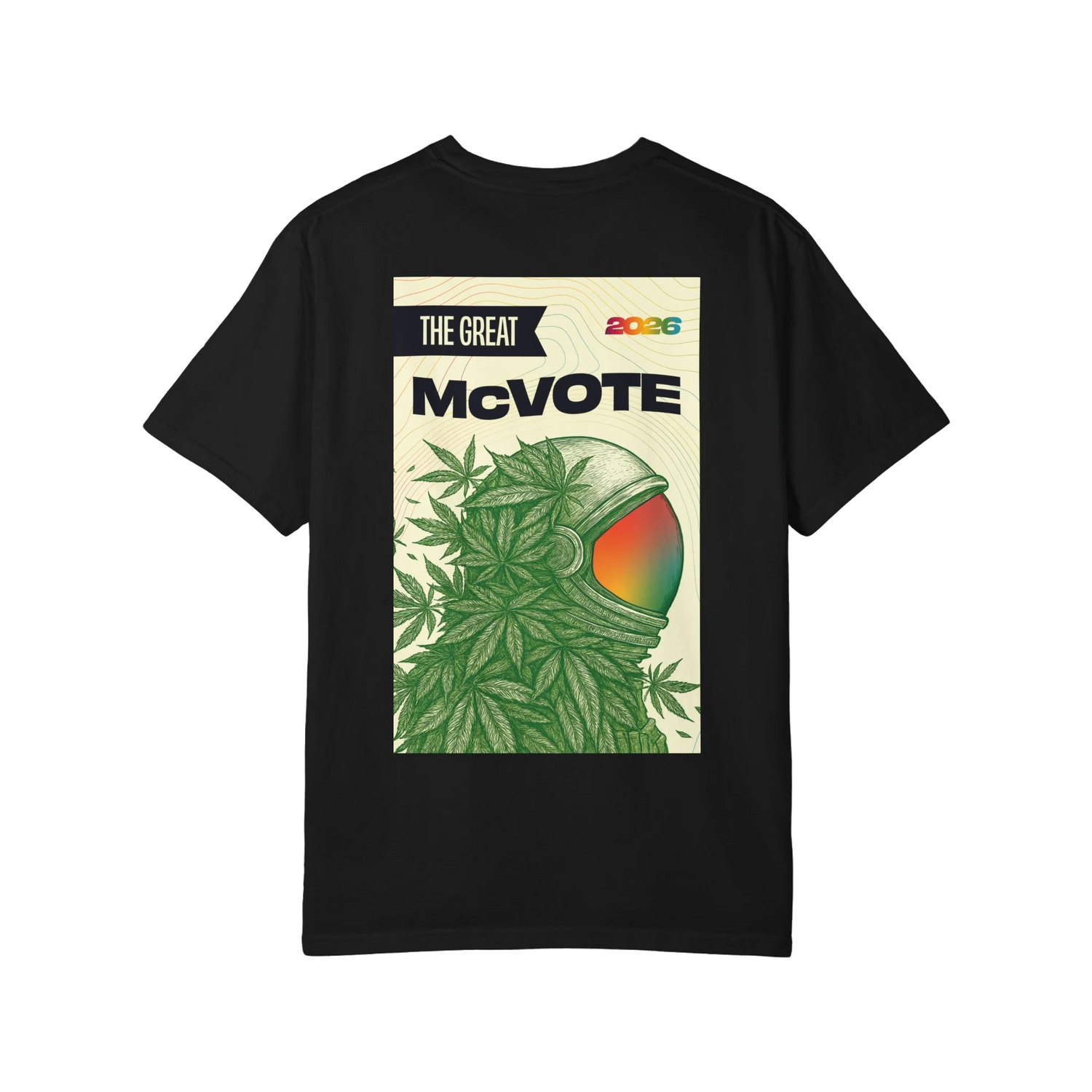 The Great McVOTE 2026 shirt — back design