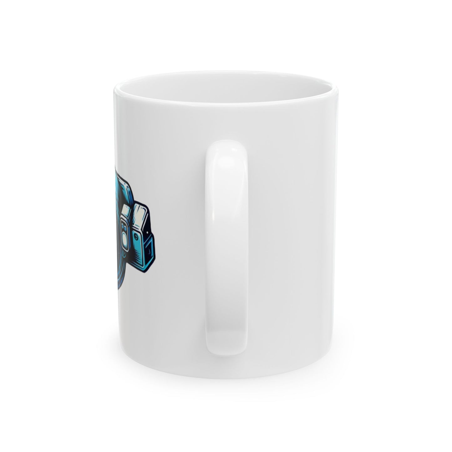 TOKE White Ceramic Mug, (11oz, 15oz)