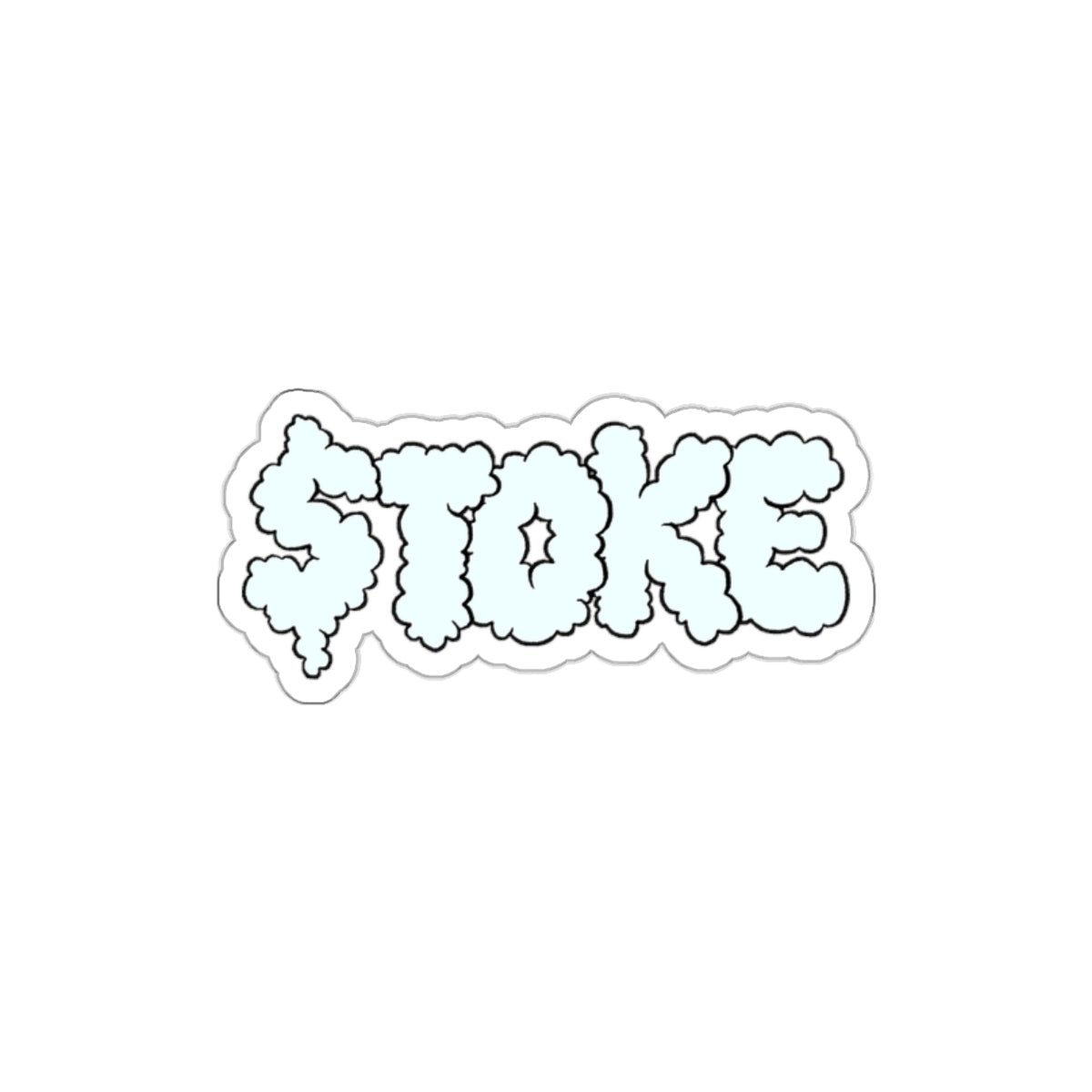 $TOKE Smoke White Die-Cut Stickers