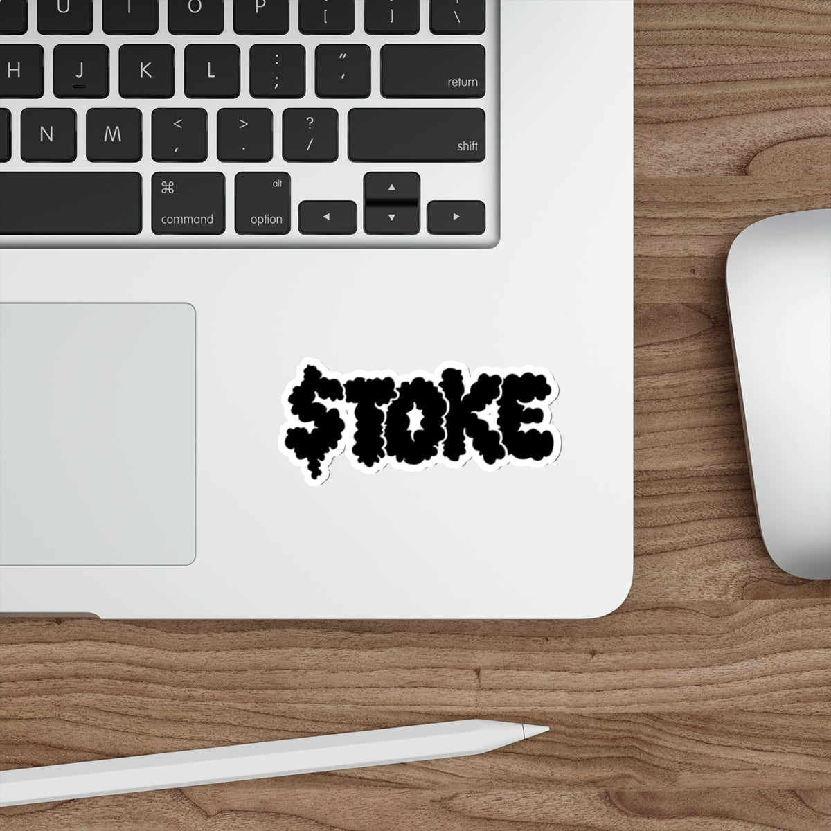 TOKE Black Smoke Die-Cut Stickers