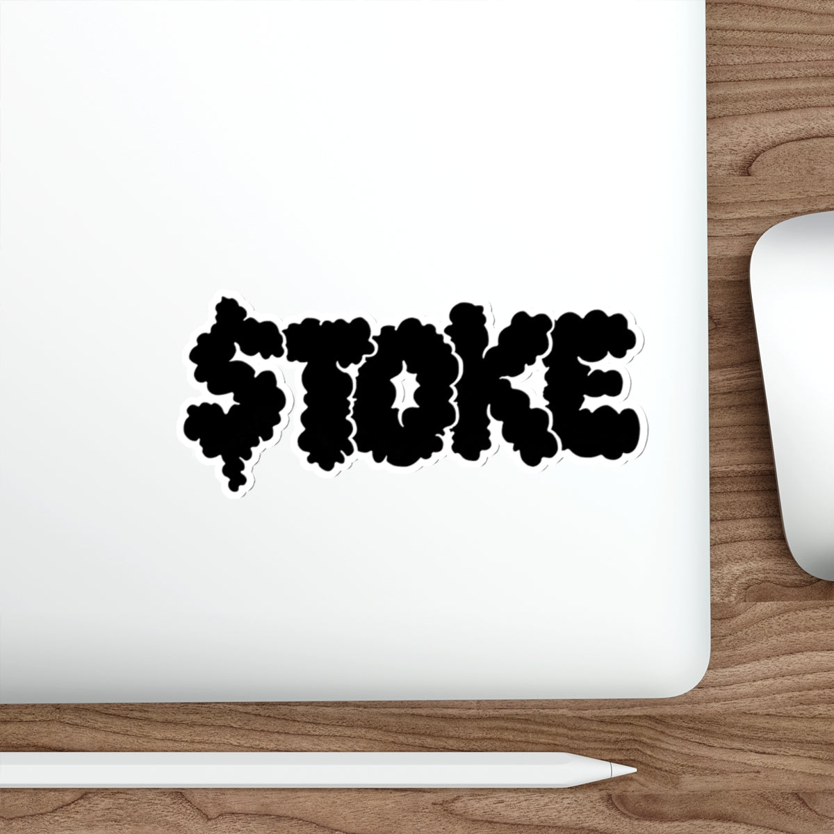 TOKE Black Smoke Die-Cut Stickers