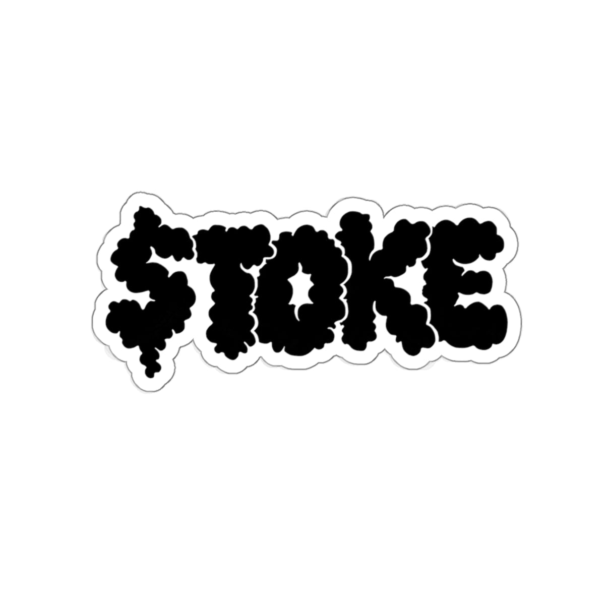 TOKE Black Smoke Die-Cut Stickers