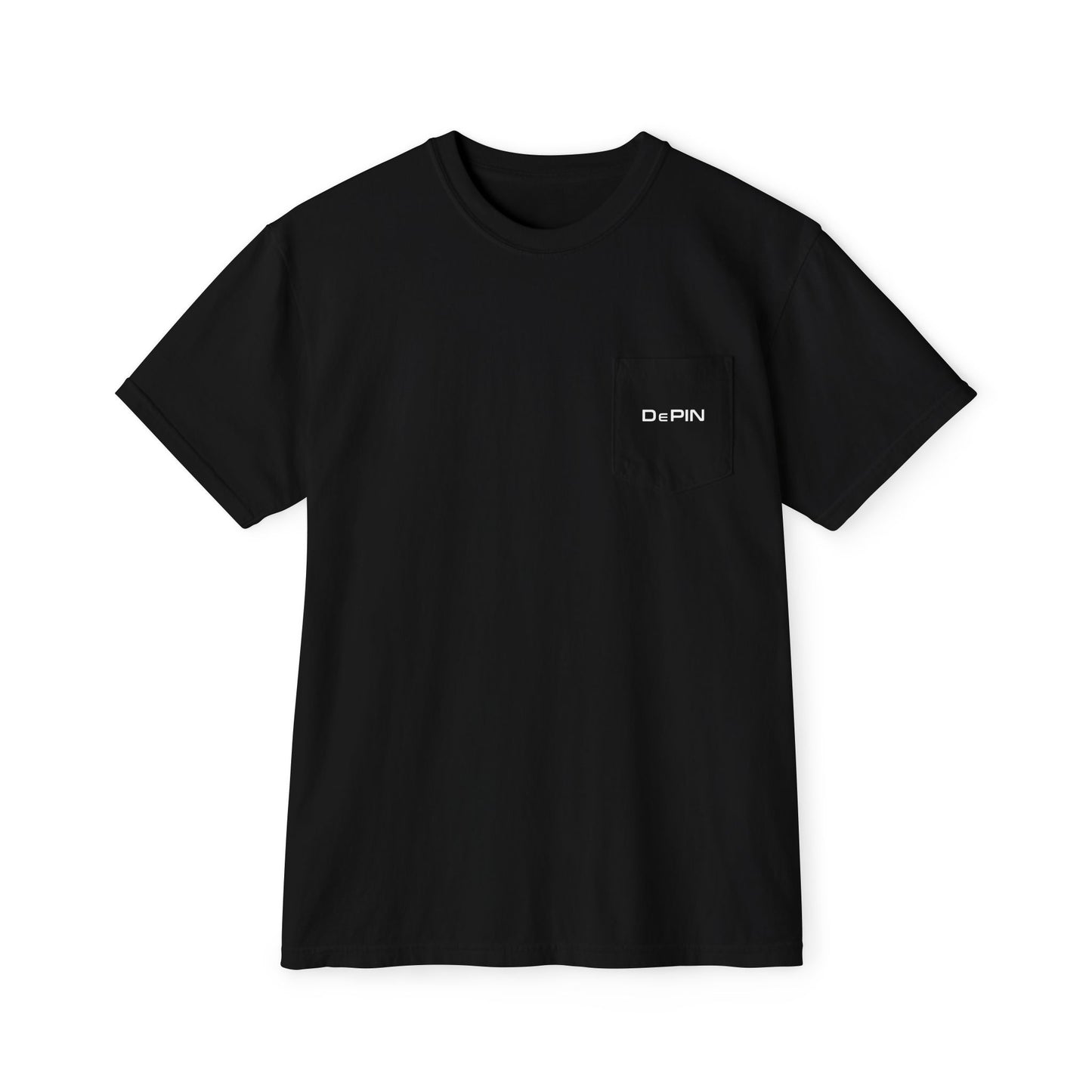 DePIN Unisex Garment-Dyed Pocket T-Shirt