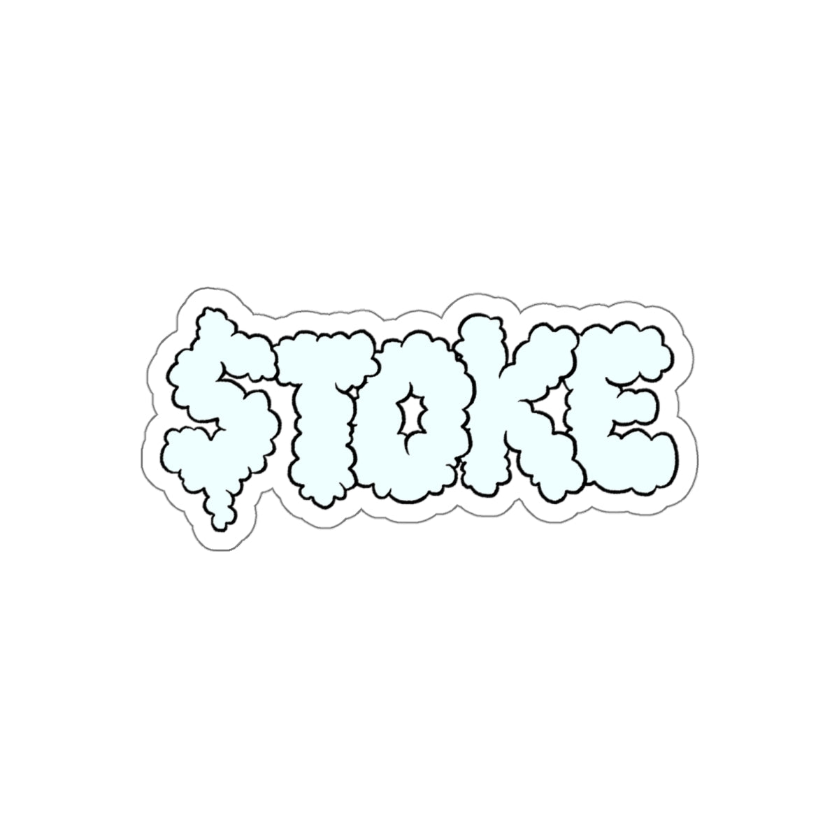 $TOKE Smoke White Die-Cut Stickers