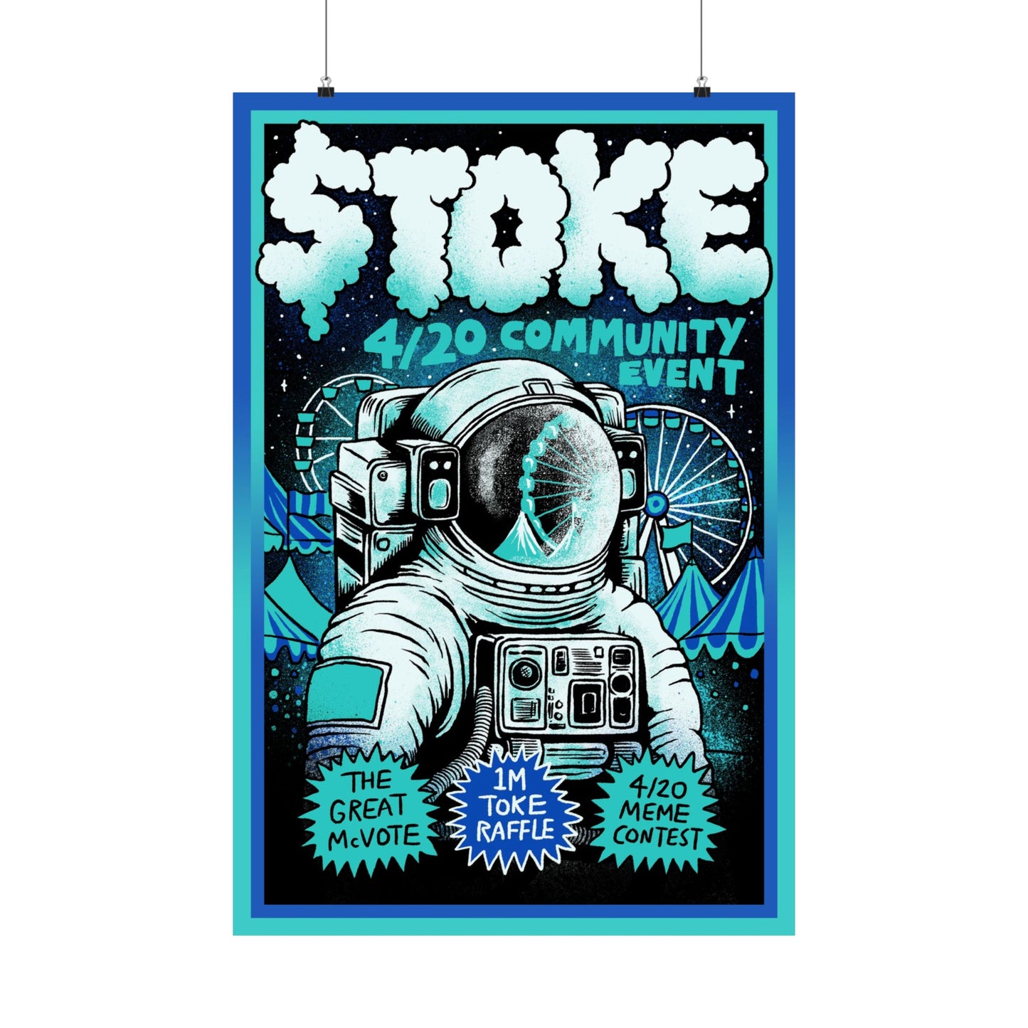 TOKE 4/20 Community Event Matte Vertical Posters