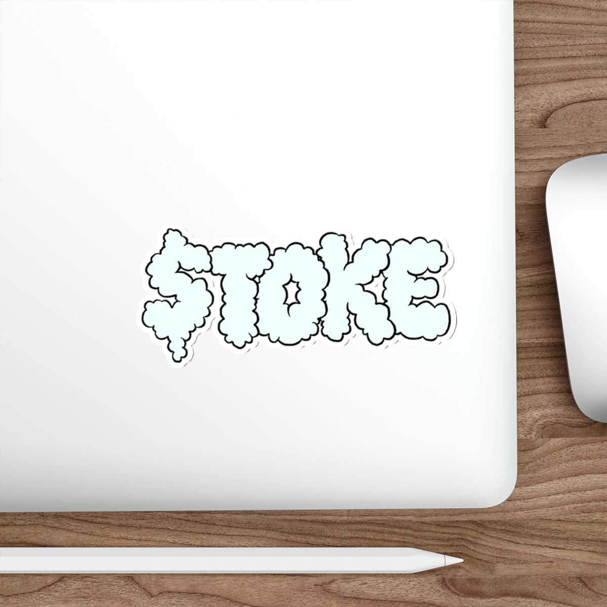 $TOKE Smoke White Die-Cut Stickers