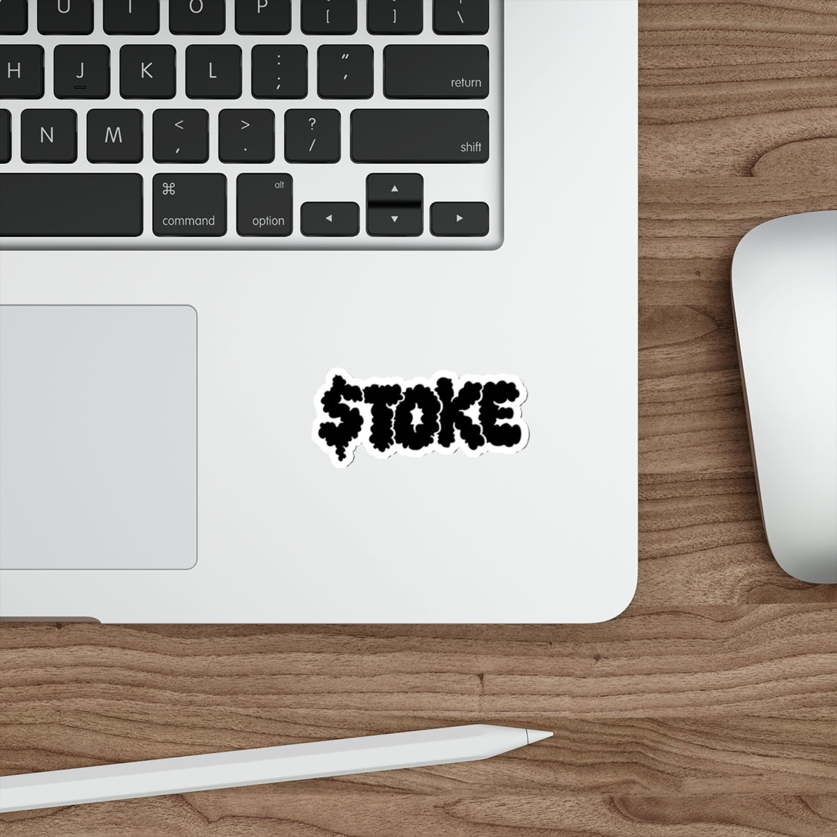 TOKE Black Smoke Die-Cut Stickers