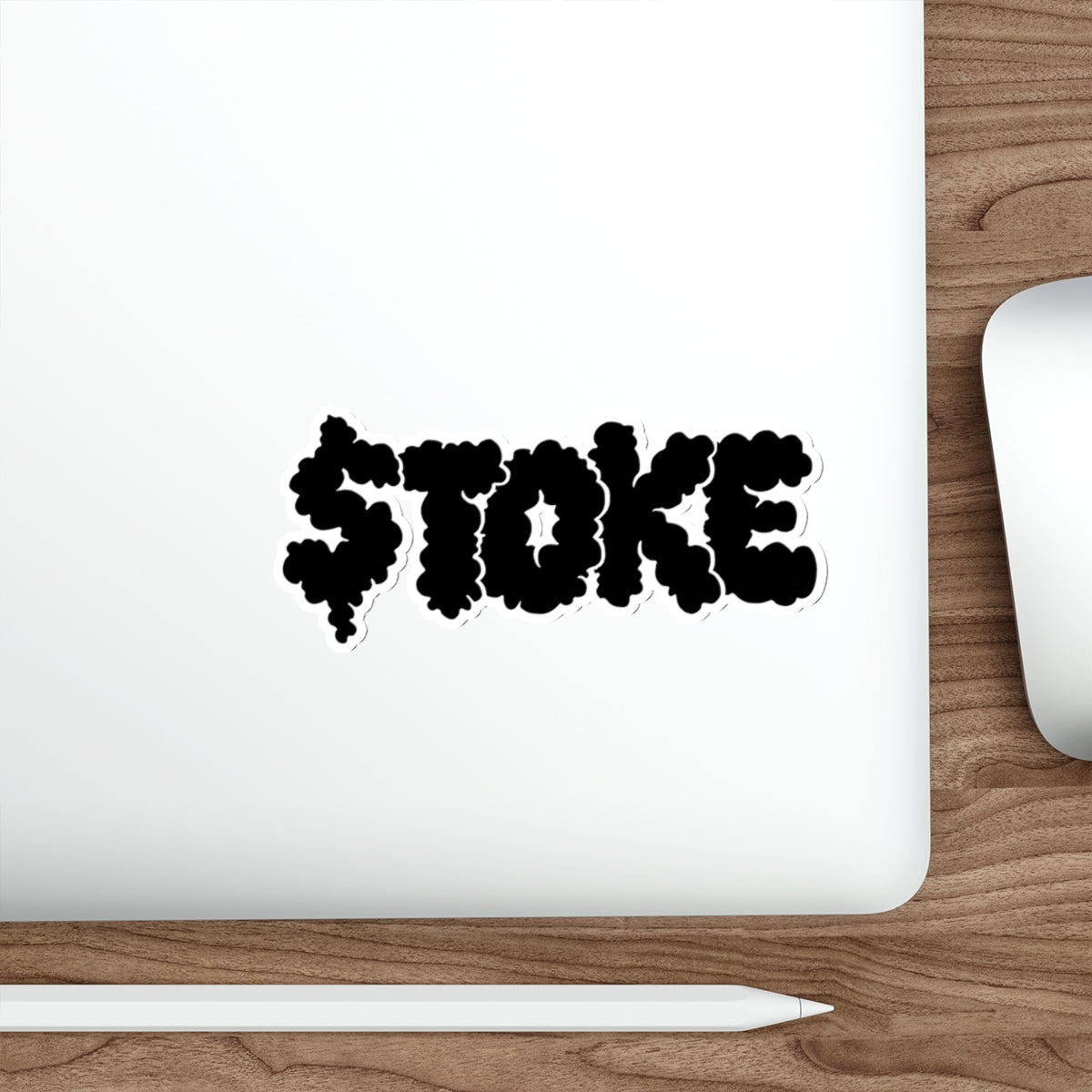 TOKE Black Smoke Die-Cut Stickers