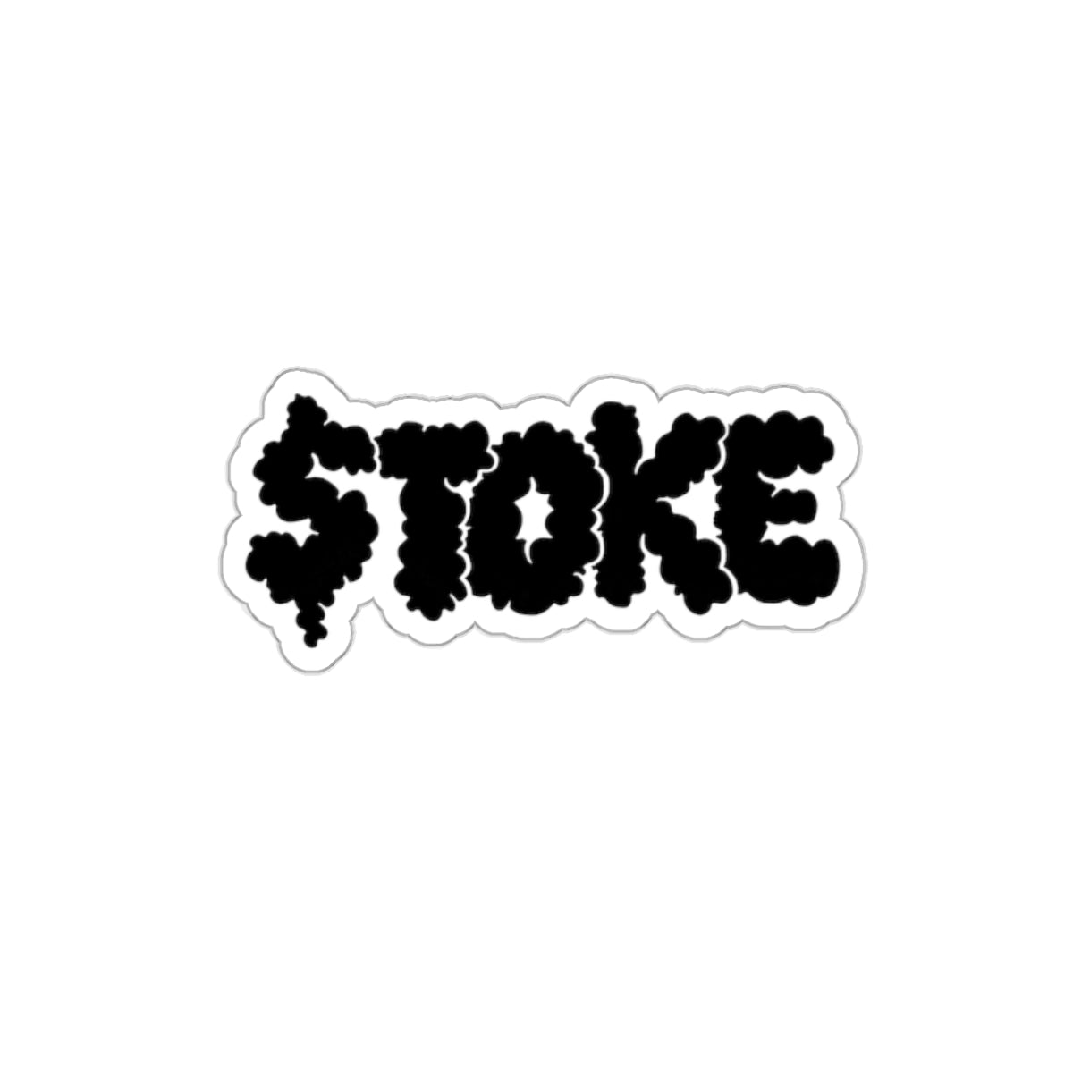 TOKE Black Smoke Die-Cut Stickers