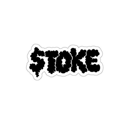 TOKE Black Smoke Die-Cut Stickers