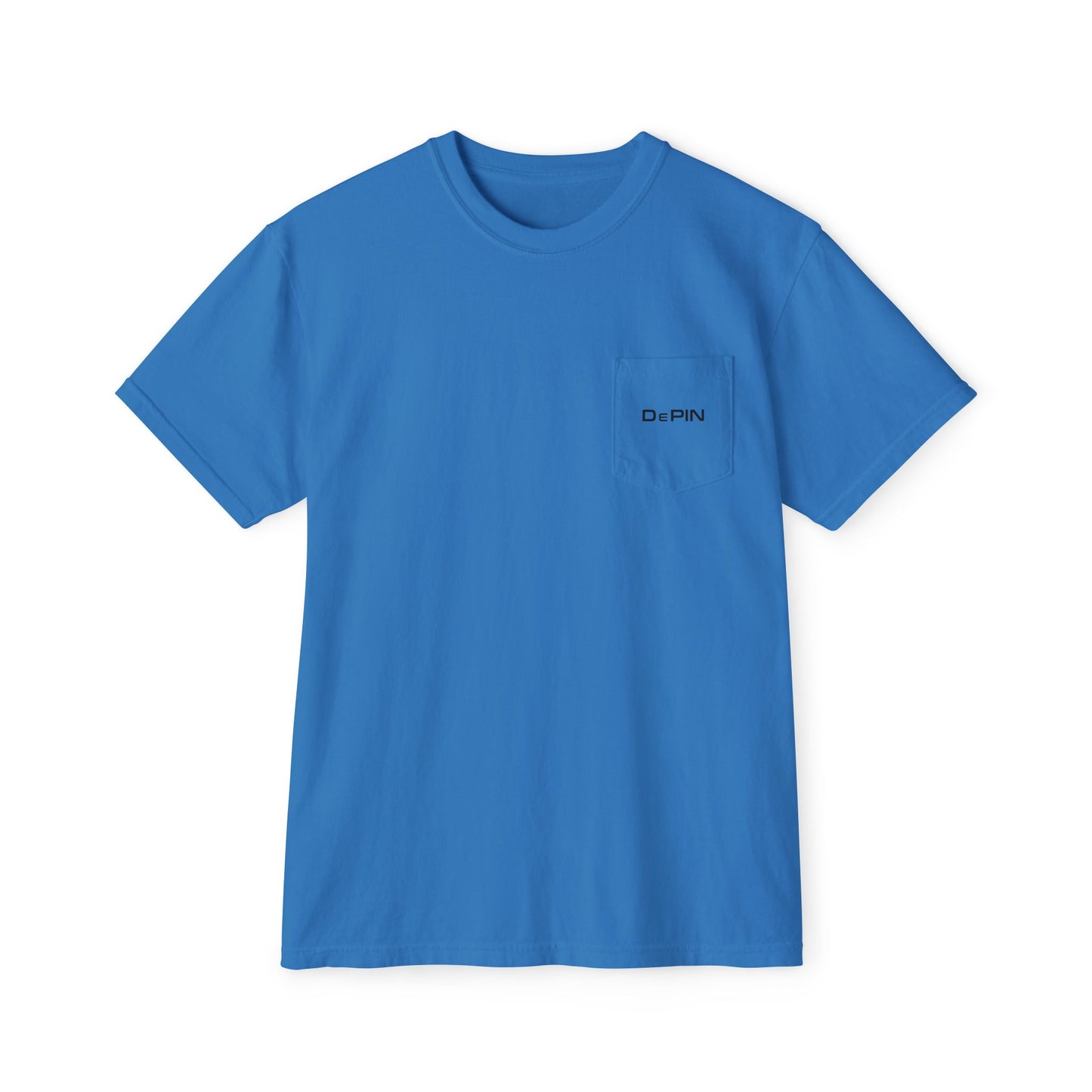 DePIN Unisex Garment-Dyed Pocket T-Shirt