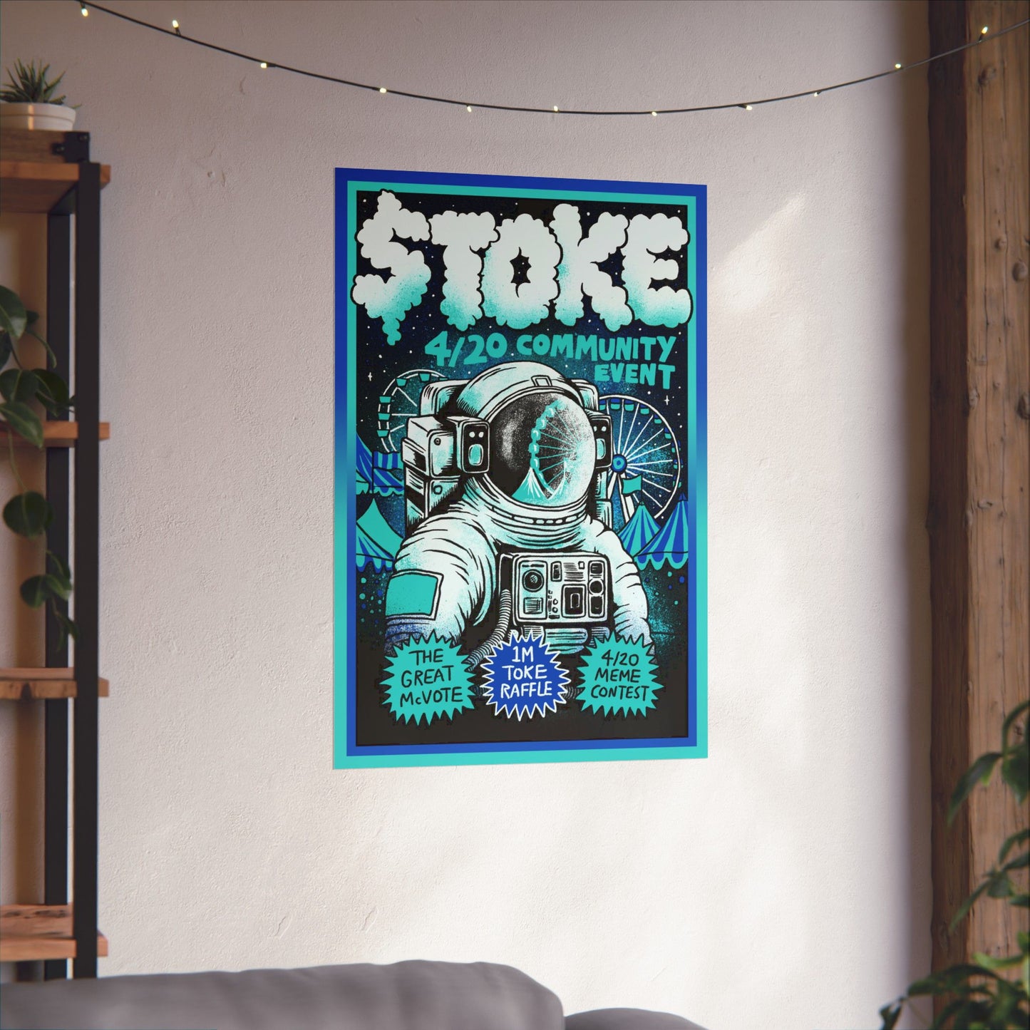 TOKE 4/20 Community Event Matte Vertical Posters