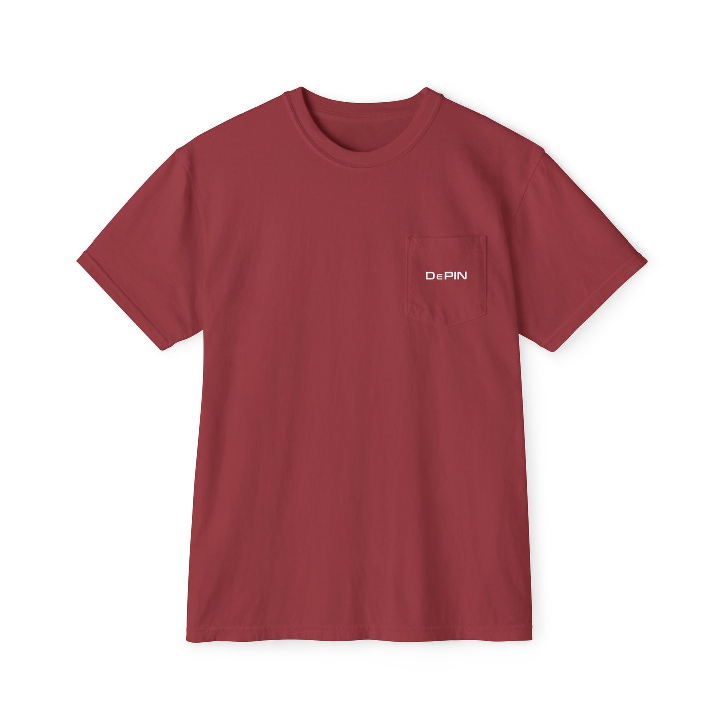 DePIN Unisex Garment-Dyed Pocket T-Shirt