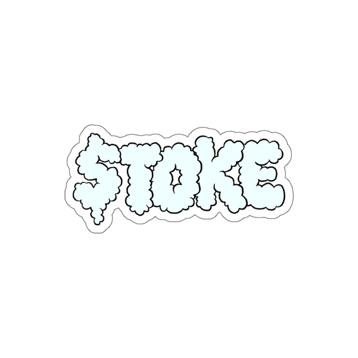 $TOKE Smoke White Die-Cut Stickers