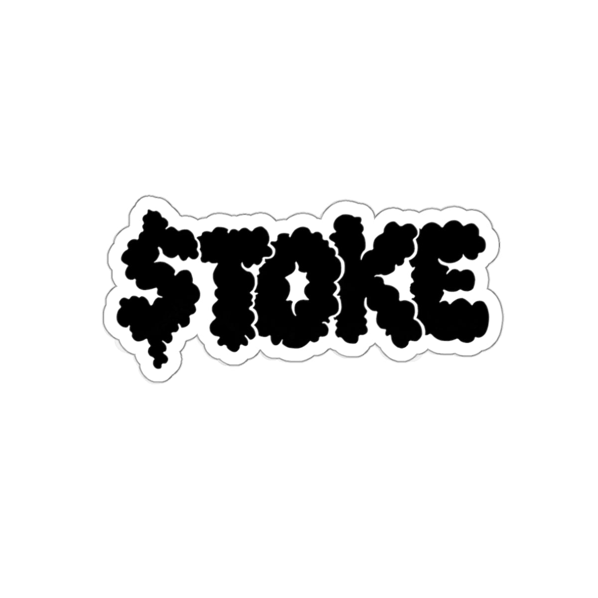 TOKE Black Smoke Die-Cut Stickers